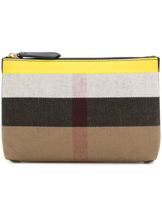 check zipped pouch Burberry
