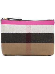 check zipped pouch Burberry