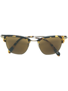 солнцезащитные очки в черепаховой полуоправе  Oliver Peoples
