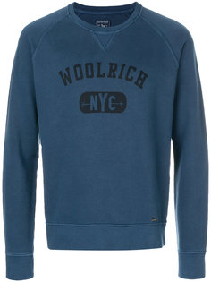 logo print sweatshirt Woolrich