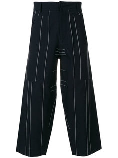 striped cropped trousers  Cédric Charlier