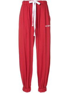 tapered logo track pants Natasha Zinko