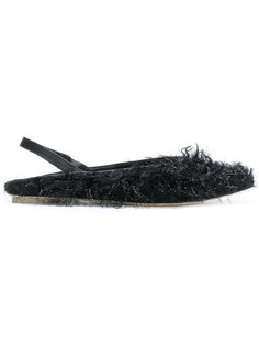 пушистые мюли  Simone Rocha