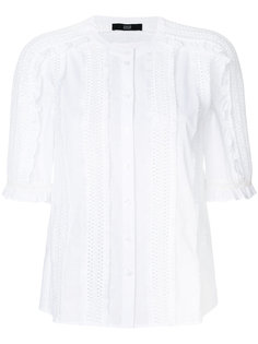 cutout and fringe detailed blouse Steffen Schraut