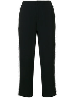 fringe trim cropped trousers Steffen Schraut