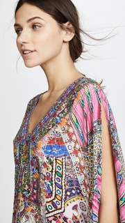 Camilla Kalbelia Queen Split Shoulder Short Caftan