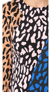 Diane von Furstenberg Long Sleeve Bias Fitted Dress