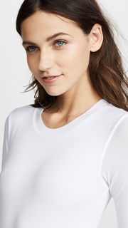 Enza Costa Long Sleeved Crew Bodysuit