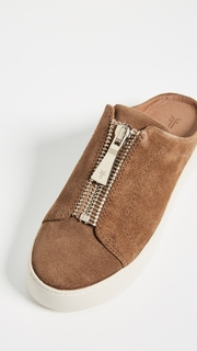 Frye Lena Zip Mule Suede Sneakers