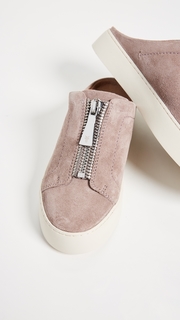 Frye Lena Zip Mule Suede Sneakers