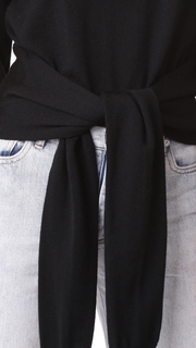 KENDALL + KYLIE Tie Front Turtleneck