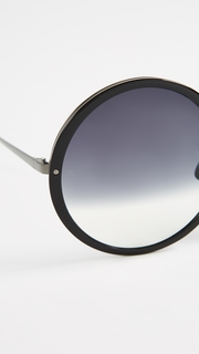 Linda Farrow Luxe Oversized Round Sunglasses