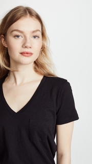 Madewell Whisper Cotton V Neck Pocket Tee