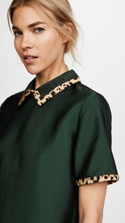 Scotch &amp; Soda/Maison Scotch Short Sleeve Top with Contrast Collar