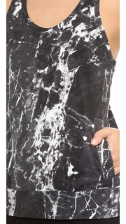 Norma Kamali Racer Tank with Pocket