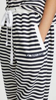 Natasha Zinko Cotton Jersey Jogging Pants with Stripes
