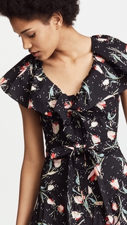 Rebecca Taylor Sleeveless Ikat Midi Dress