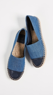 Tory Burch Denim Flat Espadrilles
