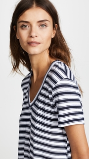 Wilt V Neck Striped Trapeze Dress