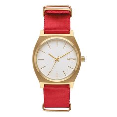 Кварцевые часы Nixon Time Teller Gold/White/Red