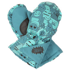 Варежки сноубордические детские Dakine Brat Mitt Monsters