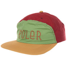 Бейсболка с прямым козырьком Poler 7 Panel Unstructured Snapback Merlot