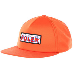 Бейсболка с прямым козырьком Poler Ice Caps Full Foam Trucker Burnt Orange