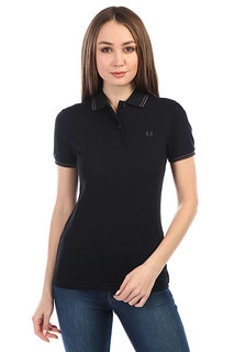 Поло женское Fred Perry Twin Tipped Black