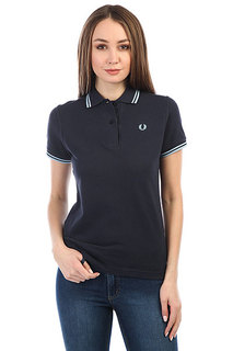 Поло женское Fred Perry Twin Tipped Navy