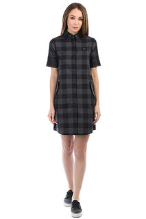Платье женский Fred Perry Gingham Parka Detail Black/Gray