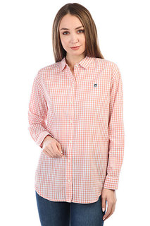 Рубашка в клетку женская Obey 89 Check Button-down Rose Multi