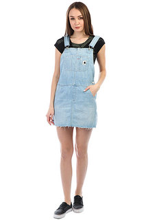 Комбинезон Carhartt WIP Bib Dress Blue (prime Bleached)