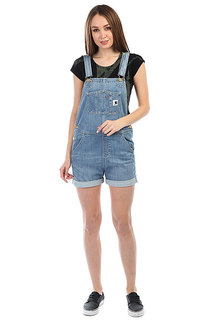 Комбинезон женский Carhartt WIP Bib Short Blue (prime Bleached)
