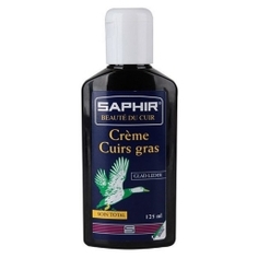 Крем для обуви SAPHIR CREME CUIRS GRAS черный