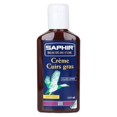 Крем для обуви SAPHIR CREME CUIRS GRAS коричневый