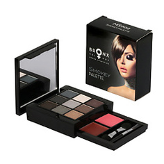 BRONX COLORS Набор для макияжа Smokey 9 теней для век + 2 помады + 2 аппликатора, 7,9 г