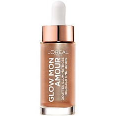 LOREAL Жидкий хайлайтер для сияния кожи "Glow Mon Amour" с Кокосовым маслом № 02, Бронзовый, 15 мл