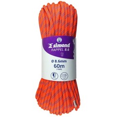 Двойная Веревка Для Скалолазания Rappel 8,6 Мм X 60 М Simond
