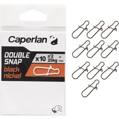 Двойная Застежка С Черным Никелевым Покрытием Double Snap X10 Caperlan