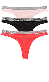 Radiant cotton thong set - Calvin Klein Underwear