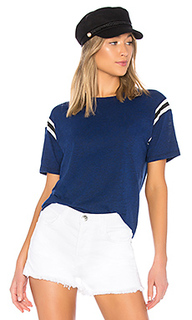 Football stripe short sleeve tee - Pam &amp; Gela