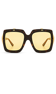 Солнцезащитные очки oversize square-frame acetate - Gucci