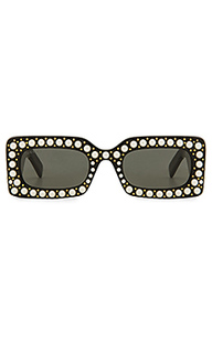 Солнцезащитные очки rectangle pearl acetate - Gucci