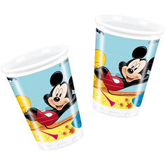 Стаканы пластиковые "Микки Маус на карнавале" 180 мл, 10 шт. Procos