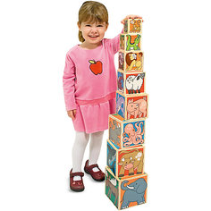 Деревянные кубики "Животные", Melissa &amp; Doug