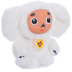 Мягкая игрушка Чебурашка с белым мехом, МУЛЬТИ-ПУЛЬТИ