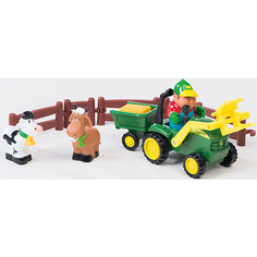 Игровой набор "Погрузка урожая", Tomy, John Deere