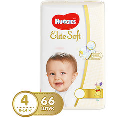 Подгузники Huggies Elite Soft 4, 8-14 кг, 66 шт.