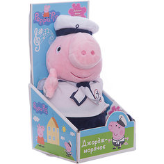 Мягкая игрушка "Джордж моряк озвученная", 25 см, Peppa Pig Росмэн