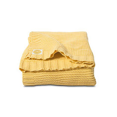 Вязаный плед Chunky Knit 100х150 см, Jollein, Yellow
